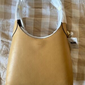 Coach Tan Leather Brooklyn Shoulder Bag